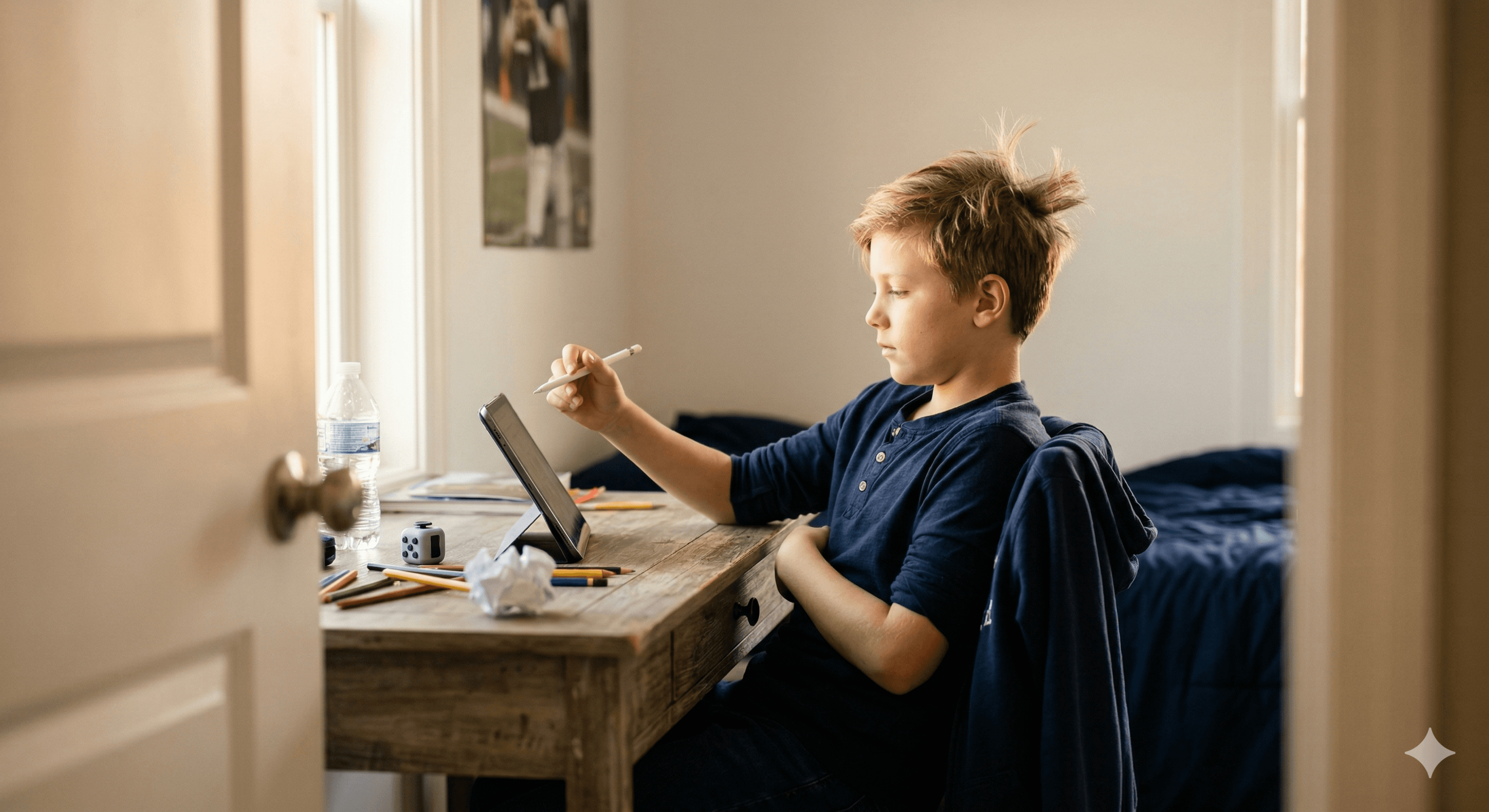 A child with their personal AI tutor