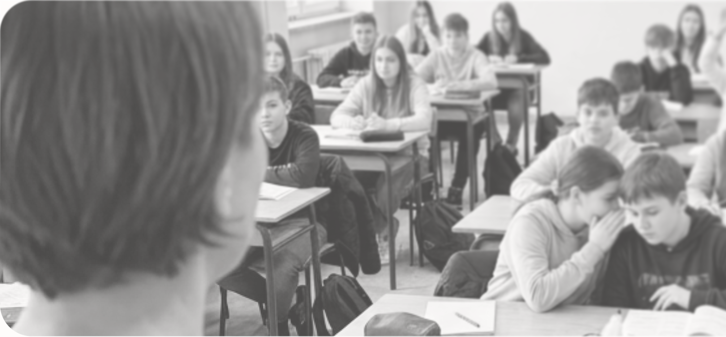 A classroom full of students — illustrating the 1:30 teacher-to-student ratio
